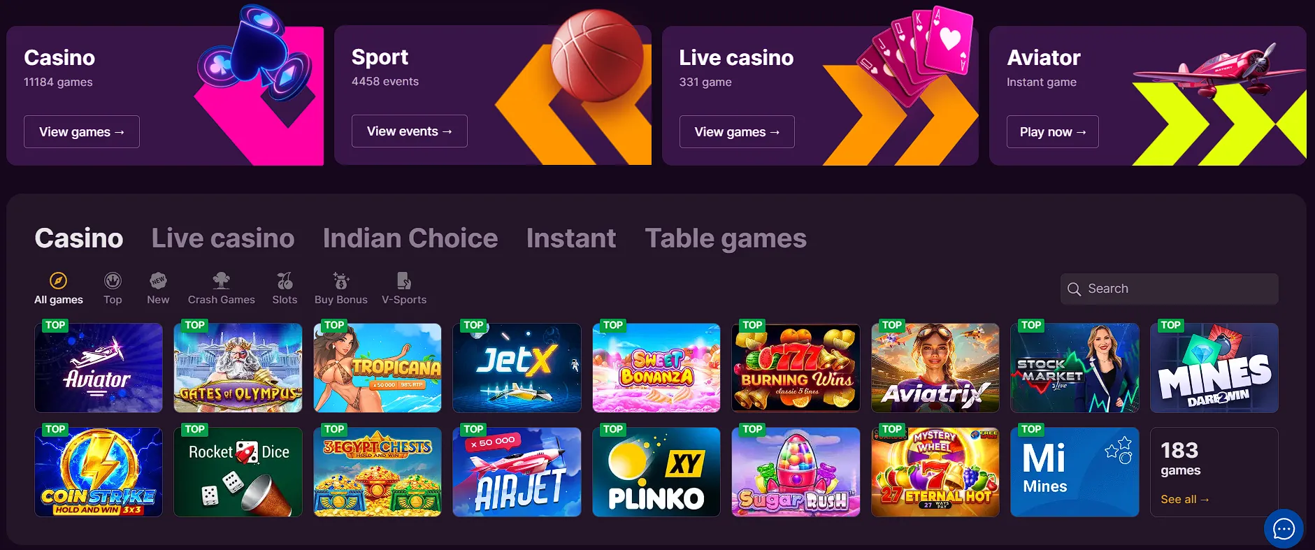 games batery bet