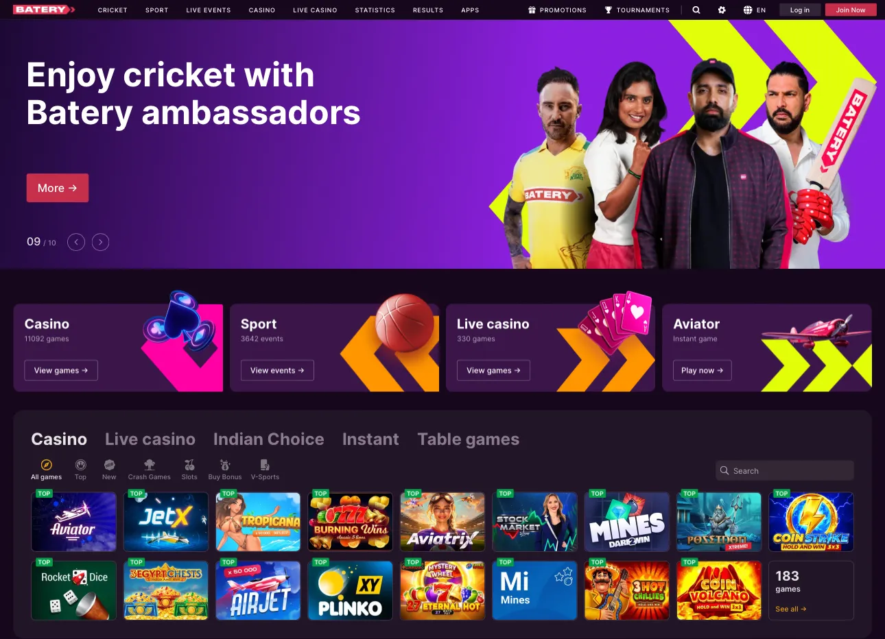 batery bet casino